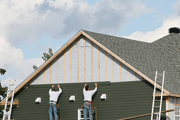 Professional Siding Contractor technician working in Danville, VA